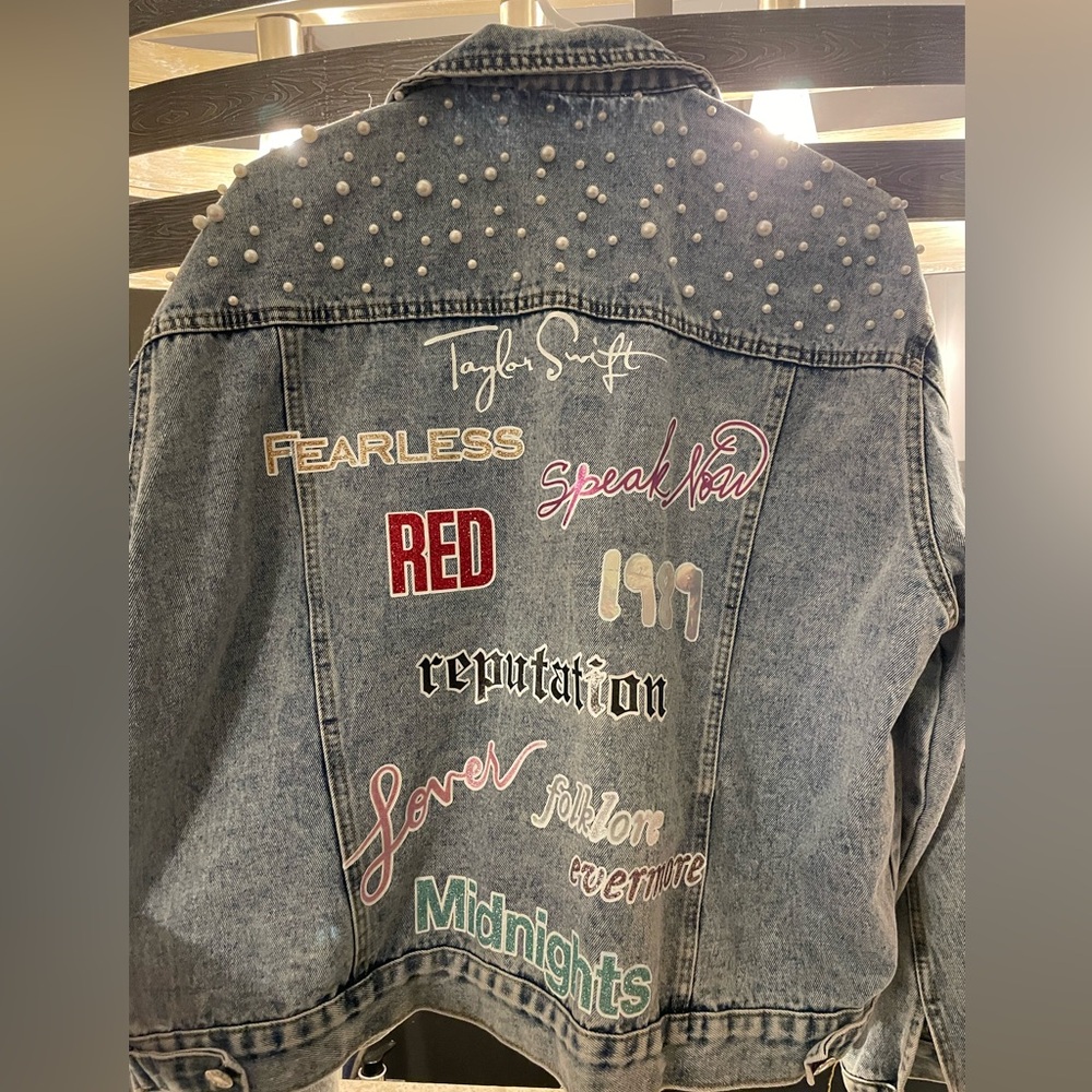 Taylor swift eras tour custom denim jacket